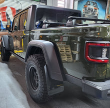 Load image into Gallery viewer, Rally Armor 19-25 Jeep JT Gladiator (Mojave/Rubicon) Black Mud Flap w/Grey Logo