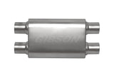 Gibson CFT Superflow Dual/Dual Oval Muffler - 4x9x13in/3in Inlet/3in Outlet - Stainless