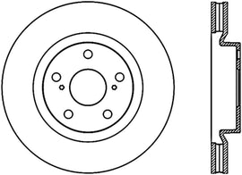 StopTech Power Slot 07-13 Lexus ES250/300/330/350 / 11-13 Scion tC Slotted Left Fr CRYO-STOP Rotor