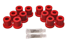 Load image into Gallery viewer, Energy Suspension 81-89 Toyota FJ40/FJ60 Landcruiser 2/4WD Red Front &amp; Rear Leaf Spring Bushing Set