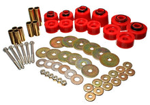 Load image into Gallery viewer, Energy Suspension Body Mount Set - Std. &amp; Extra Cab - Red