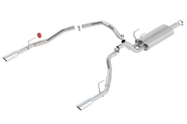 Borla 09-13 Dodge RAM 1500 5.7L CC/SB w/Fact Sngl Exhaust C/B 3x2.5in Single Round Rolled Split Rear