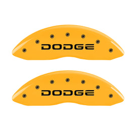 MGP 4 Caliper Covers Engraved F & R Broken D/Dodge Yellow Finish Black Char 2006 Dodge Durango