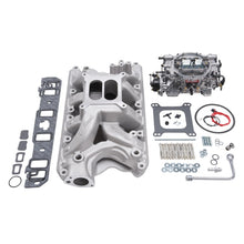 Load image into Gallery viewer, Edelbrock Manifold And Carb Kit Performer RPM Air-Gap Small Block Ford 351W Natural Finish