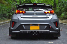 Load image into Gallery viewer, Rally Armor 19-21 Hyundai Veloster Turbo R-Spec Black UR Mud Flap w/ White Logo