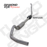 Diamond Eye KIT 4in Turbo Back Single AL: 94-97 FORD 7.3L F250/F350 PWRSTROKE NFS W/ CARB EQUIV STDS