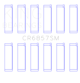 King Engine Bearings Chrysler Pentastar 3.6L ERB V6 (Size +.50mm) Connecting Rod Bearing Set