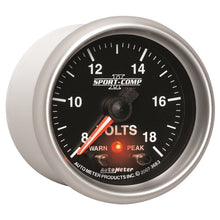 Load image into Gallery viewer, Autometer Sport-Comp II 2-1/16in Digital Voltmeter Gauge - 18V