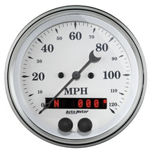 Load image into Gallery viewer, AutoMeter Gauge Speedometer 3-3/8in. 120MPH GSP Old Tyme White