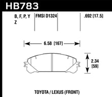 Load image into Gallery viewer, Hawk 08-16 Toyota Highlander / 11-17 Toyota Sienna Super Duty Front Brake Pads