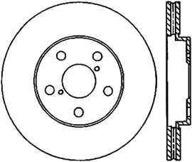 StopTech Power Slot 06-11 Lexus GS Series / 06-12 IS350 Front Left Drilled & Slotted Rotor