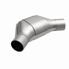 Load image into Gallery viewer, MagnaFlow Universal Catalytic Converter 2 inch Angled O/O PC2 Front