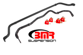 BMR 16-20 6th Gen Camaro Front & Rear Sway Bar Kit w/ Bushings - Black Hammertone