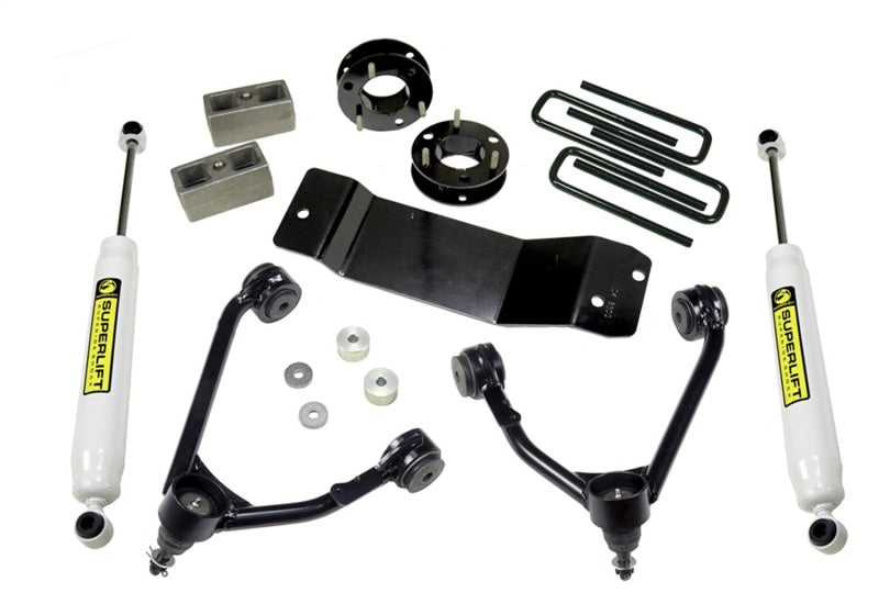Superlift 07-16 Chevy Silv 1500 4WD 3.5in Lift Kit w/ Cast Steel Control Arms & Rear Shocks