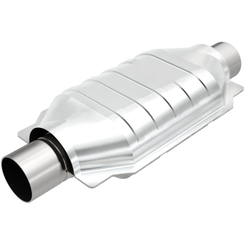 MagnaFlow Univ Cat Conv 2.25in Inlet/Outlet Center/Center Oval 12in Body L x 7in W x 16in Overall L