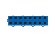 Load image into Gallery viewer, WeatherTech TechFloor - 3in x 12in Tiles(Left Loop) Blue/Black - Blue/Black