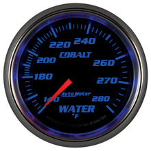 Load image into Gallery viewer, Autometer Cobalt 66.7mm 140-280 degree F. Water Temperature Gauge