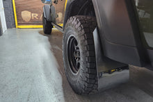 Load image into Gallery viewer, Rally Armor 19-25 Jeep JT Gladiator (Mojave/Rubicon) Black Mud Flap w/Army Green Logo