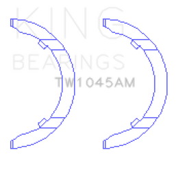 King Engine Bearings 1798 Audi CDAA/CDHA/CDHB/CDAB Thrust Washer Set