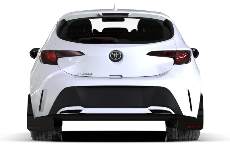 Rally Armor 18-26 Toyota Corolla Hatchback Red UR Mud Flap w/White Logo