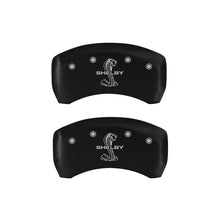 Load image into Gallery viewer, MGP 4 Caliper Covers Engraved Front &amp; Rear Raptor Black finish silver ch