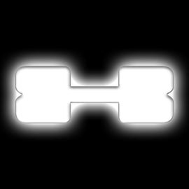 ORACLE Lighting Universal Illuminated LED Letter Badges - Matte Wht Surface Finish - X