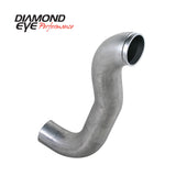 Diamond Eye Downpipe 4in TB Single W/ HX40 FLANGE AL DODGE 5.9L 2500/3500 89-93 4X4 ONLY