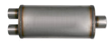 Load image into Gallery viewer, Diamond Eye Muffler 3-1/2in DL IN/SGL OUT 22in BODY 28in OVERALL OVAL