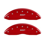 MGP 4 Caliper Covers Engraved Front & Rear MGP Red Finish Silver Characters 2015 BMW I8