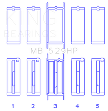 Load image into Gallery viewer, King Engine Bearings Ford 302 5.0L Windsor (Size STDX) Main Bearing Set