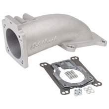 Load image into Gallery viewer, Edelbrock Ultra Low Profile Intake Elbow 90mm Throttle Body to Square-Bore Flange As-Cast Finish