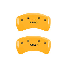 Load image into Gallery viewer, MGP Rear set 2 Caliper Covers Engraved Rear S197/Bar &amp; Pony Yellow finish black ch