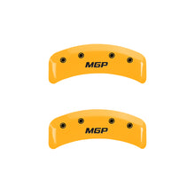 Load image into Gallery viewer, MGP 4 Caliper Covers Engraved Front Gen 4/Camaro Engraved Rear Gen 4/Z28 Black finish silver ch