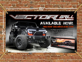 Oracle VECTOR Grille 60in x 30in Banner