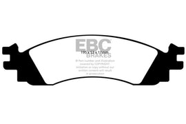 EBC 06-10 Ford Explorer 4.0 2WD Yellowstuff Front Brake Pads