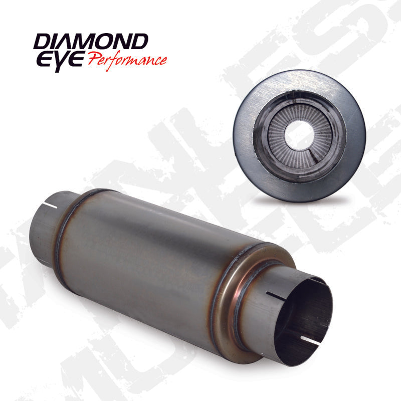 Diamond Eye MFLR 5inID SGL IN/SGL OUT 7inDIA X 14in BODY 20in LENGTH PERF SLOTTED ENDS 409 SS