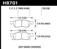 Load image into Gallery viewer, Hawk 11-12 Dodge Durango / 11-12 Jeep Grand Cherokee LTS Front Street Brake Pads