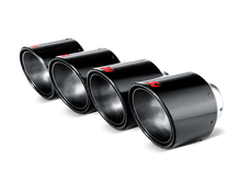Load image into Gallery viewer, Akrapovic 06-13 Chevrolet Corvette ZO6/ZR1 (C6) Tail Pipe Set (Carbon 115 mm)