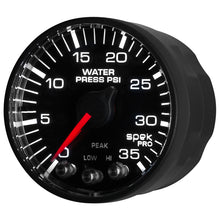 Load image into Gallery viewer, Autometer Spek-Pro 52.4mm 0-35 PSI Digital Stepper Motor Water Pressure Gauge
