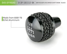 Load image into Gallery viewer, DV8 Offroad 2011-2018 Jeep JK 6-Speed Shift Knob Black