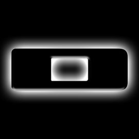 ORACLE Lighting Universal Illuminated LED Letter Badges - Matte Blk Surface Finish - D