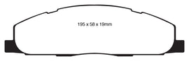 EBC 09-11 Dodge Ram 2500 Pick-up 5.7 2WD/4WD Ultimax2 Rear Brake Pads
