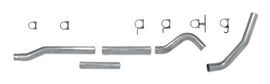 Diamond Eye KIT 4in Catback MFLR RPLCMENT PIPE SGL AL: 03-07 FORD 6.0L F250/F350 (Extended Cab Only)