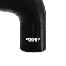 Load image into Gallery viewer, Mishimoto Silicone Reducer Coupler 90 Degree 2.25in to 3in - Black