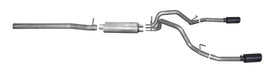 Gibson 14-18 GMC Sierra 1500 Denali 6.2L 3.5in/2.25in Cat-Back Dual Split Exhaust - Black Elite