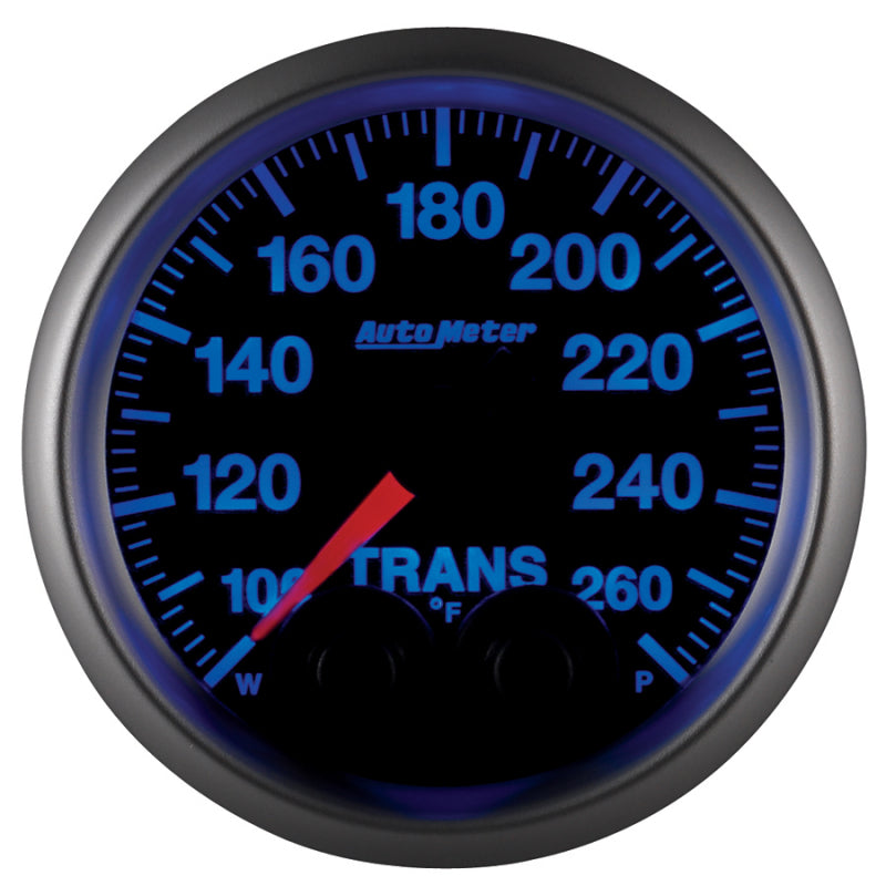 Autometer Elite 52mm 100-260 Degrees F Trans Temperature Peak and Warn Gauge w/ Electronic Control