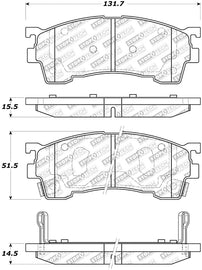 StopTech Street Select Brake Pads - Rear