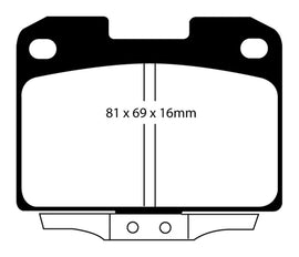 EBC 94-96 Dodge Stealth 3.0 4WD Redstuff Rear Brake Pads