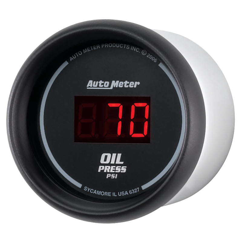 Autometer Black 0-100 psi Digital Oil Pressure Gauge