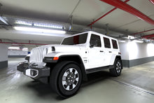Load image into Gallery viewer, Rally Armor 18-22 Jeep JL Wrangler Black UR Mud Flap w/ White Logo